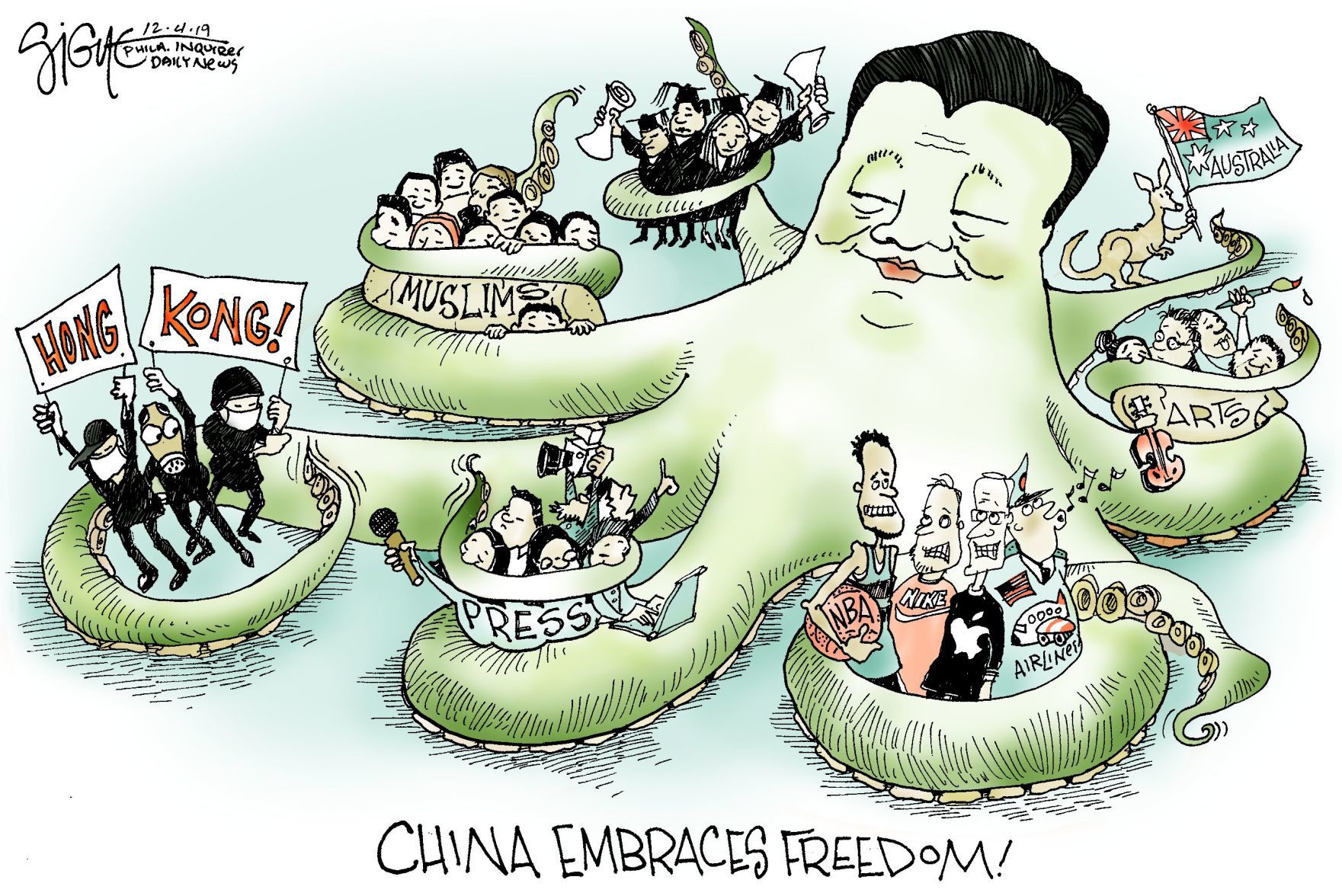 Signe Wilkinson cartoon